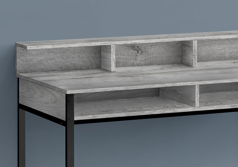 Melissa 47.25\" Standing Office Desk with Cubbies - Grey