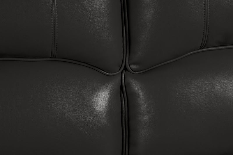 Chandler 60\" Leather-Look Fabric Power Reclining Loveseat - Grey