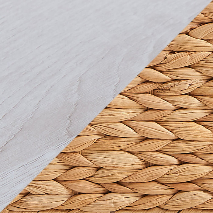 Jon 15.5\" Chairside Table with 2 Baskets & Drawer - White Oak