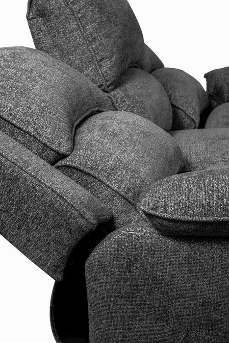 Chandler 82\" Chenille Fabric Reclining Sofa - Grey