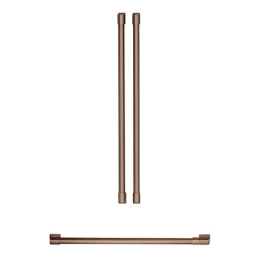 Café 3-Piece Handle Kit for French-Door Refrigerator in Brushed Copper - CXMB3H3PNCU