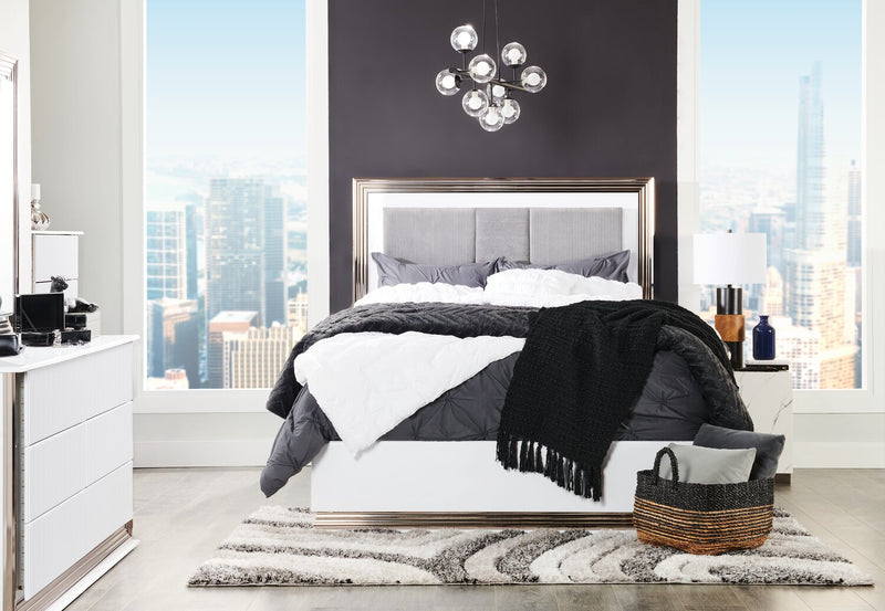 Elanna 4-Piece King Comforter Set - White