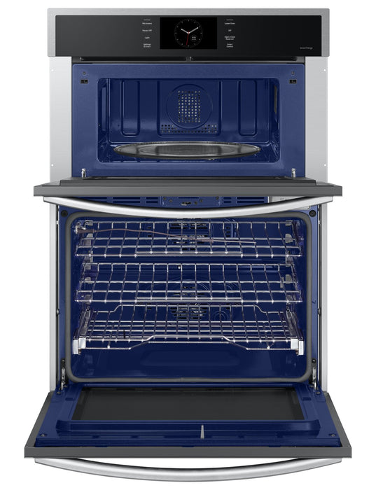 Samsung 30\" 7 Cu. Ft. Electric Micowave Combination Wall Oven with Steam Cook - Stainless Steel - NQ70CG600DSRAA