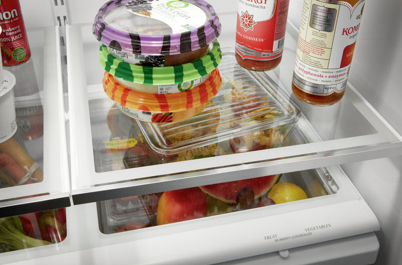 Whirlpool 33\" 22 Cu. Ft. Bottom-Mount Refrigerator - Fingerprint Resistant Stainless Steel - WRFF5333PZ