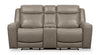 Scott Living Prescott 79\" Genuine Leather Power Reclining Loveseat with Power Headrests - Grey