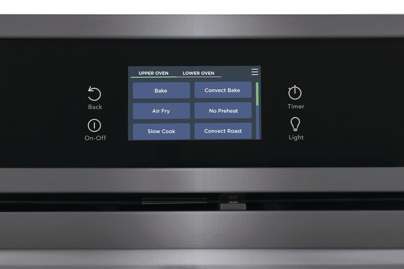 Frigidaire Gallery 30\" 5.3/5.3 Cu. Ft. Electric Double Wall Oven with Total Convection - Smudge-Proof® Black Stainless Steel - GCWD3067AD