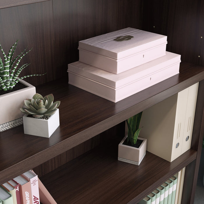 Affirm 34.8\" Commercial Grade 5-Shelf Bookcase - Noble Elm