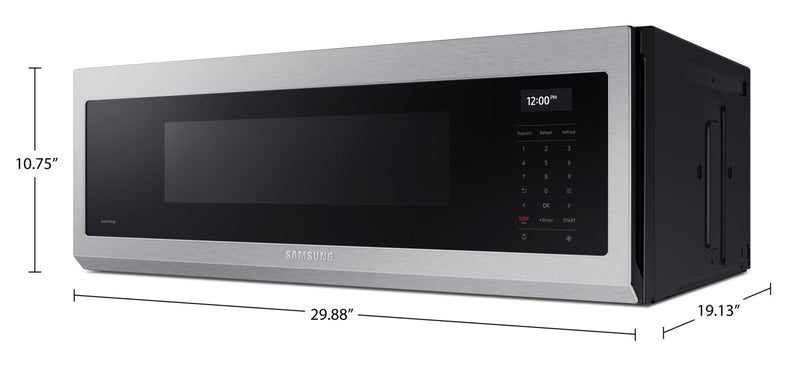 Samsung 1.1 Cu. Ft. Over-the-Range Microwave with 550 CFM and Wi-FI - Stainless Steel - ME11A7710DS/AC