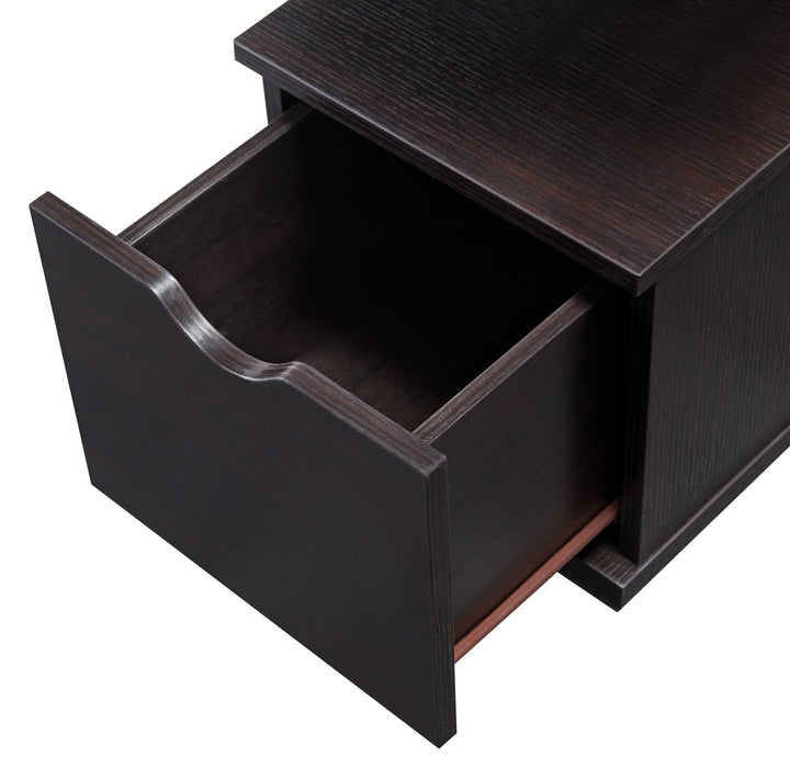 Torry 11.5\" Chairside Table with Drawer - Red Cocoa