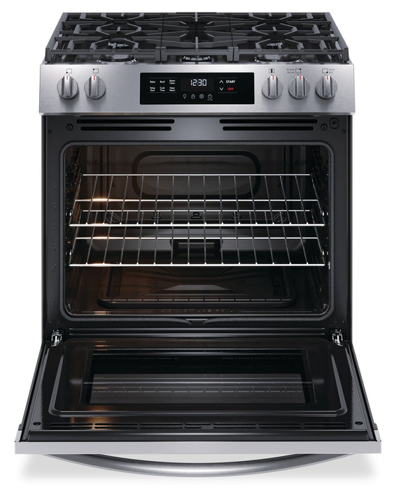 Frigidaire 5.1 Cu. Ft. Gas Range With Quick Preheat and Five Burner Cooktop - Stainless Steel - FCFG3062AS