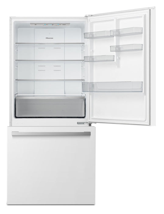 Hisense 31.1\" 17 Cu. Ft. Bottom-Mount Refrigerator - White - RB17A2CWE