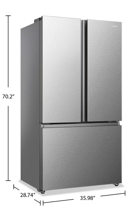 Hisense 36\" 22.5 Cu. Ft. French-Door Refrigerator - Stainless Steel - RF225A3CSE
