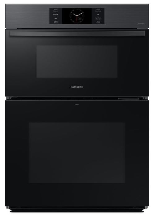 Samsung 30\" 7 Cu. Ft. Electric Micowave Combination Wall Oven - Matte Black Steel - NQ70CG700DMTAA