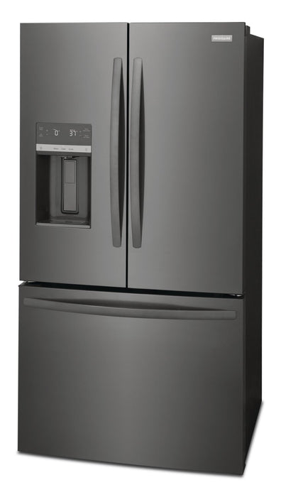 Frigidaire 36\" 27.8 Cu. Ft. Standard-Depth French-Door Refrigerator - Black Stainless Steel - FRFS2823AD