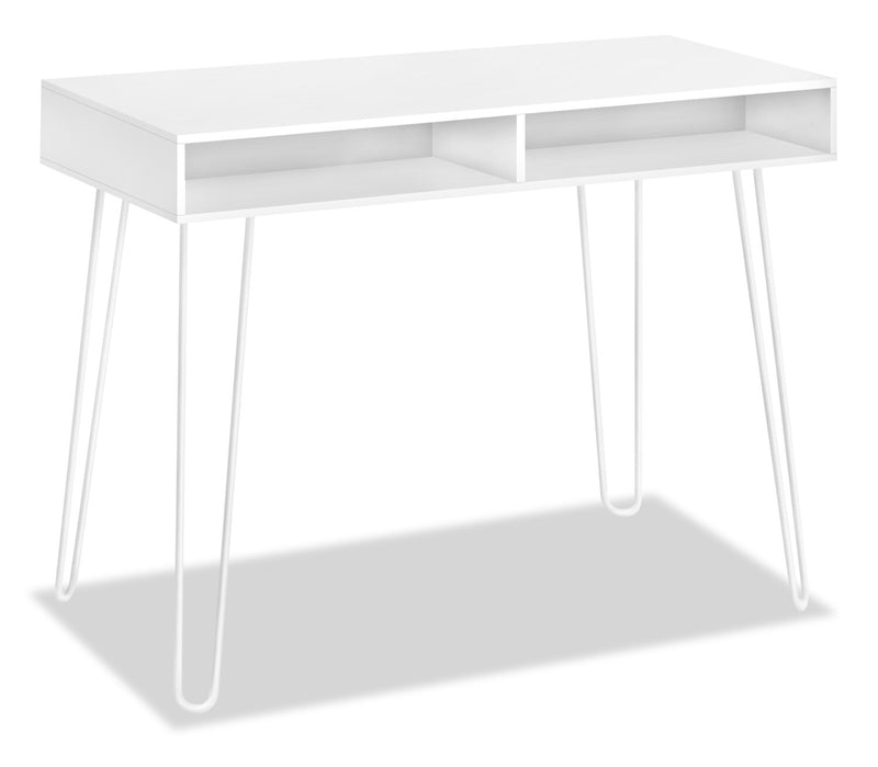 Ezra 40\" Office Desk with Cubbyholes - White