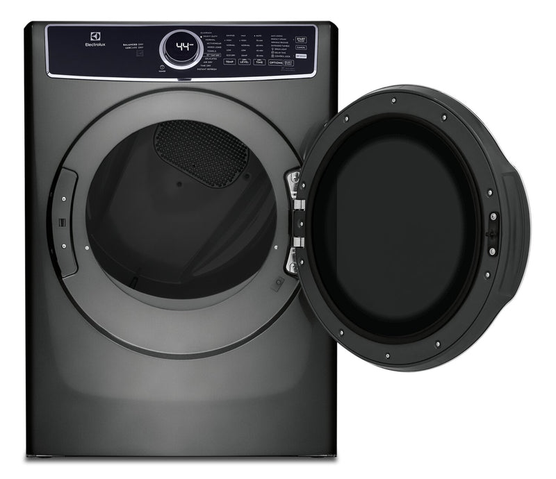 Electrolux 8 Cu. Ft. Electric Dryer with Steam - Titanium - Stackable - ELFE763CAT