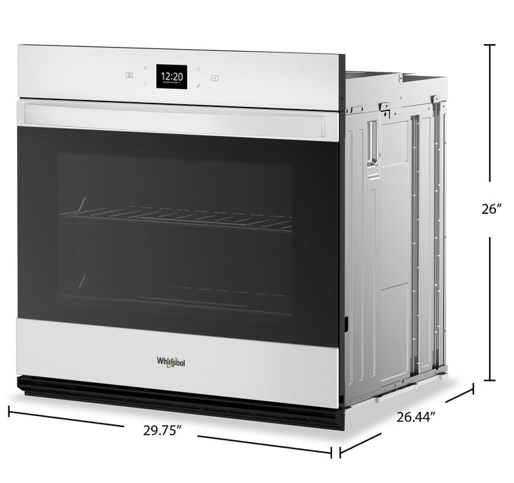 Whirlpool 30\" 5 Cu. Ft. Electric Single Wall Oven with Air Fry - White - WOES5030LW