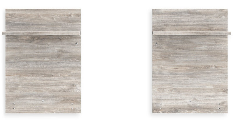 Zen Pier Bed with Headboard, Frame, Nightstands & Piers, USB, LED, Light Grey - King Size