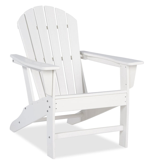 Bask Outdoor Patio Adriondack Chair - High Density Plastic, UV & Weather Resistant - White