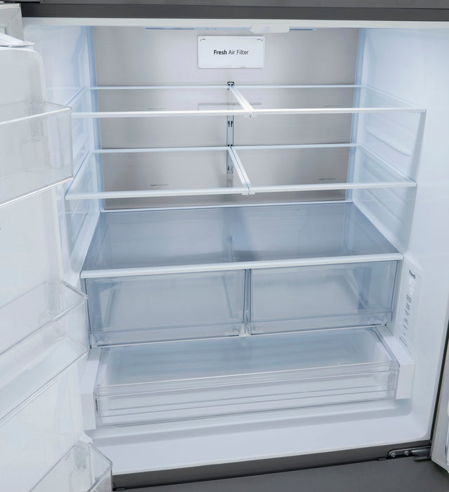 LG 36\" 31 Cu. Ft. French-Door Standard-Depth MAX™ Refrigerator - Smudge Proof Stainless Steel - LRFXS3106S