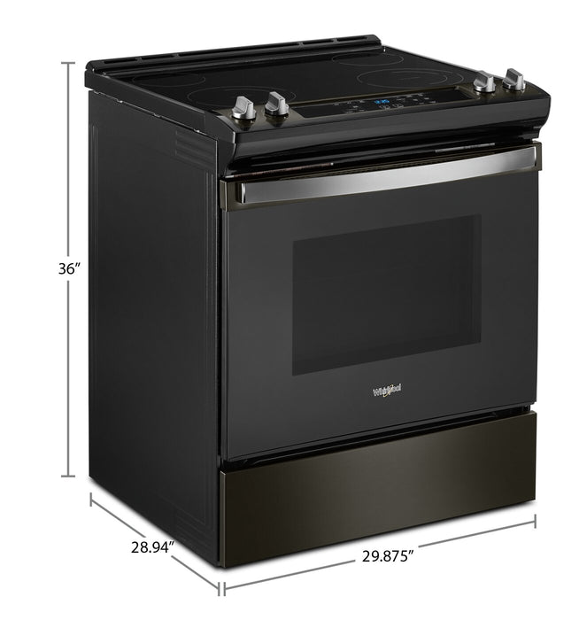 Whirlpool 4.8 Cu. Ft. Electric Range with Self-Clean - Black Stainless - YWEE515S0LV