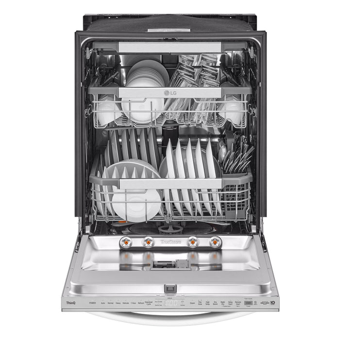 LG 24\" 42 dBA Built-In Top-Control Smart Dishwasher with QuadWash®Pro  - Smudge Proof Stainless Steel - LDTH7972S
