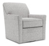 Made in Canada Sofa Lab Customizable Swivel 31\" Linen-Look Fabric Accent Chair -  Luna Domino Grey