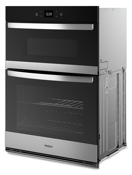 Whirlpool 30\" 6.4 Cu. Ft. Electric Combination Wall Oven with Air Fry - Fingerprint Resistant Stainless Steel - WOEC5030LZ