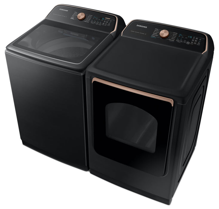 Samsung 6.2 Cu. Ft. Smart Auto Dispense Top-Load Washer and 7.4 Cu. Ft. Electric Dryer