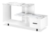 Sara 48\" Modern TV Stand with Storage and Cable Management for TVs up to 35\"- White