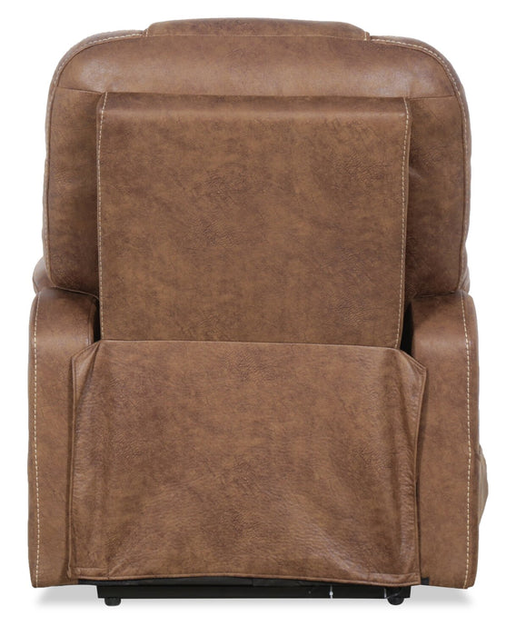 Landon 34\" Microfibre Power Lift Reclining Chair - Brown