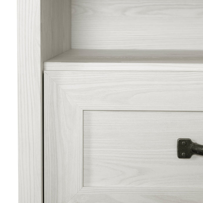 Dove Bedside 1-Drawer Nightstand, 23.8\"W x 22.5\"H, Made in Canada - White