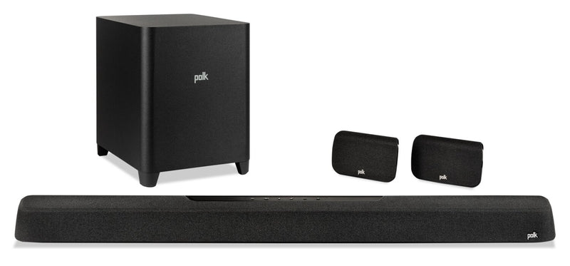 POLK 7.1.2 CH Dolby Atmos DTS:X 3D Audio Soundbar with Wireless Surrounds and Subwoofer (Magnifi MAX AX SR)