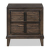 Kane Bedside 2-Drawer Nightstand, 26.3\"W x 28.6\"H - Brown