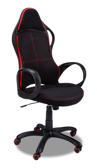 Skylar 26.5\" Gaming Chair - Black & Red