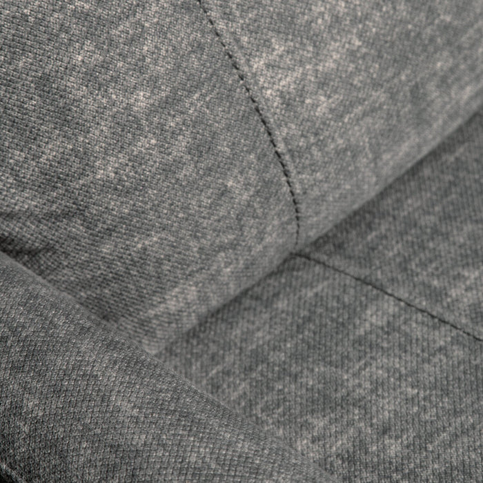 Jeffry 30.3\" Velvet Fabric Swivel Glider Reclining Chair - Grey