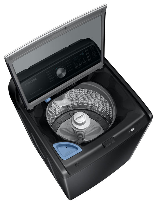 Samsung 5.4 Cu. Ft. Top-Load Washer - Black Stainless Steel - WA46CG3505AVA4