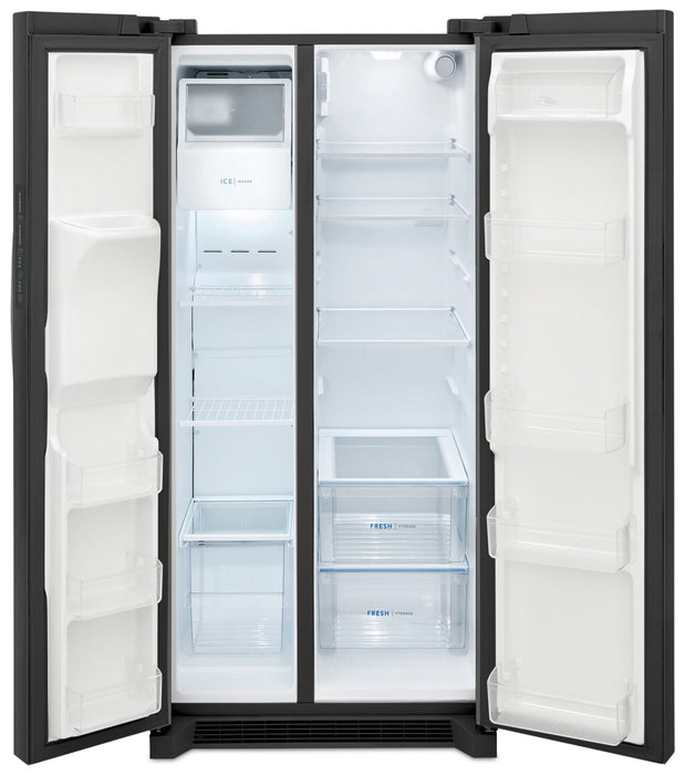 Frigidaire 33\" 22.3 Cu. Ft. Standard-Depth Side-by-Side Refrigerator - Black Stainless Steel - FRSS2323AD