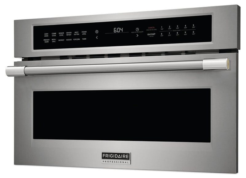 Frigidaire Professional 1.6 Cu. Ft. Built-In Microwave with Drop Down Door and Convection Cooking - Smudge-Proof® Stainless Steel - PMBD3080AF