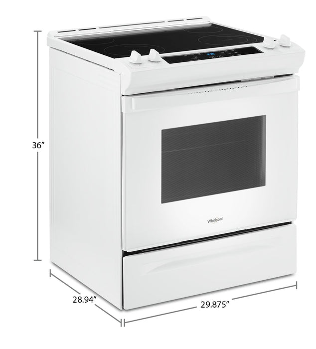 Whirlpool 4.8 Cu. Ft. Electric Range with Self-Clean - White - YWEE515S0LW