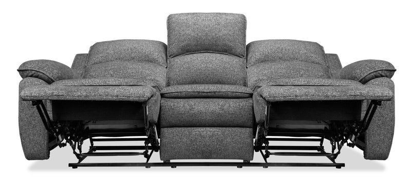 Chandler 82\" Chenille Fabric Reclining Sofa - Grey