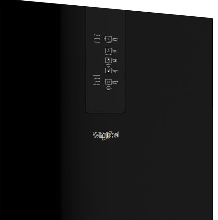 Whirlpool 24\" 12.9 Cu. Ft. Bottom-Mount Refrigerator - Black - WRB533CZJB