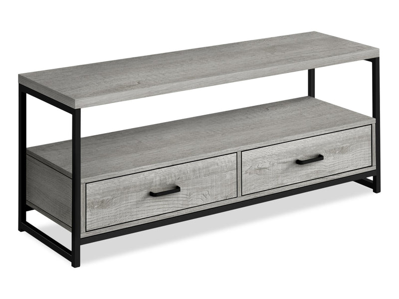 Corban 48\" Modern TV Stand with Storage and Cable Management for TVs up to 55\"- Grey