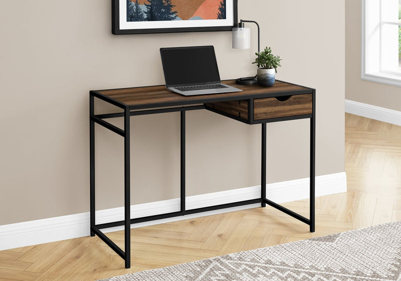 Everly 42.25\" Office Desk with Drawer - Brown