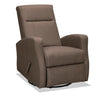 Nyla 30\" Linen-Look Fabric Swivel Rocker Reclining Chair - Brown