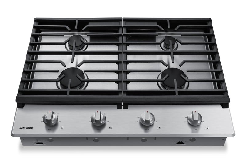 Samsung 30\" 4-Burner Gas Cooktop with Knob Controls - Stainless Steel - NA30R5310FS/AA