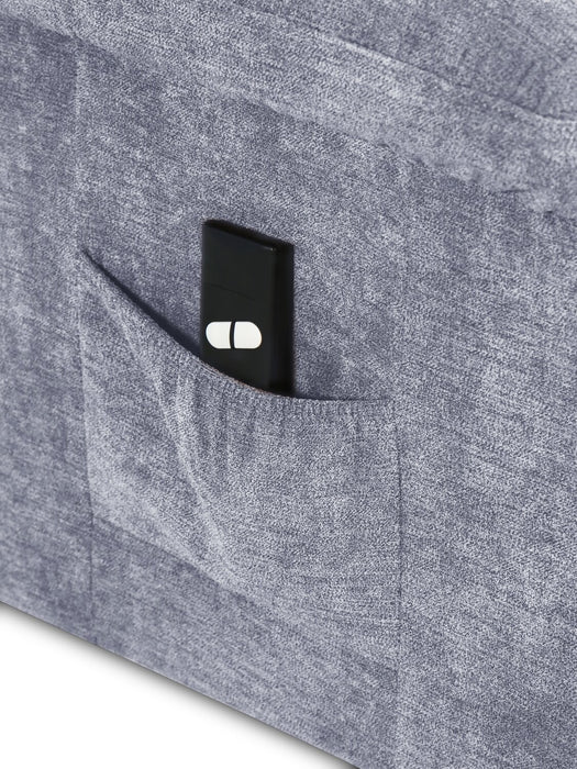 Ruben 32\" Chenille Fabric Power Lift Reclining Chair - Grey