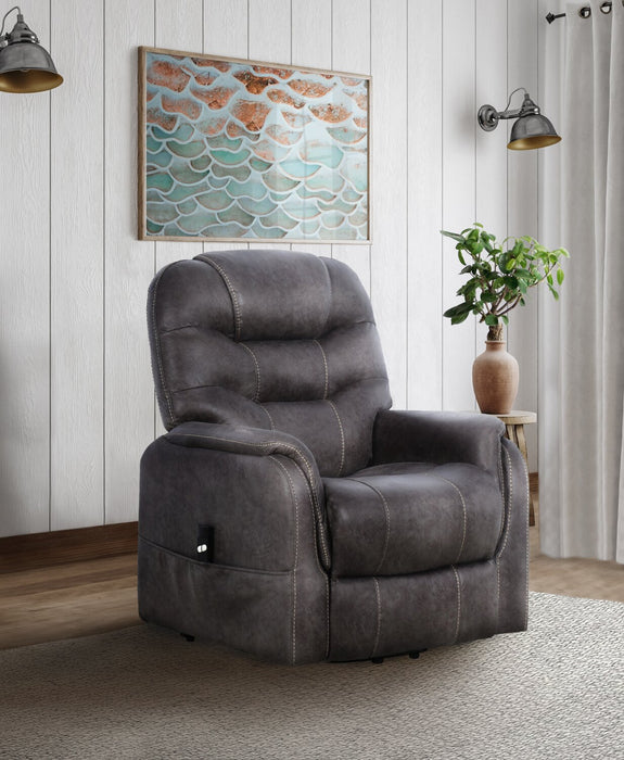 Landon 34\" Microfibre Power Lift Reclining Chair - Grey
