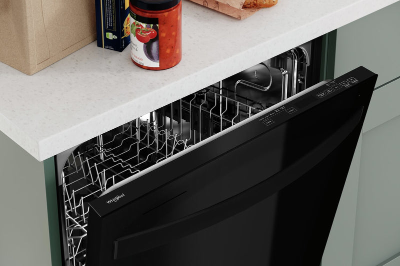 Whirlpool 24\" 50 dBA Built-In Top-Control Dishwasher - Black - WDT740SALB