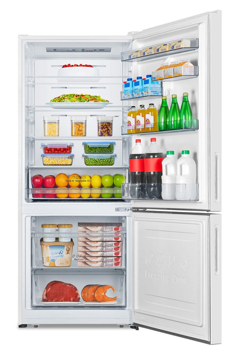 Hisense 27.7\" 14.7 Cu. Ft. Bottom-Mount Refrigerator - White - RB15A2CWE